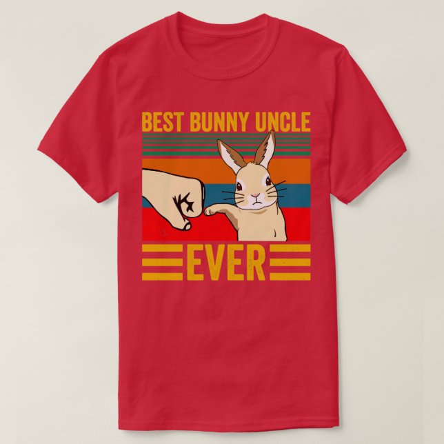 Camiseta Mejor tío conejo jamás TShirt mejor papá conejo ja (Diseño del anverso)
