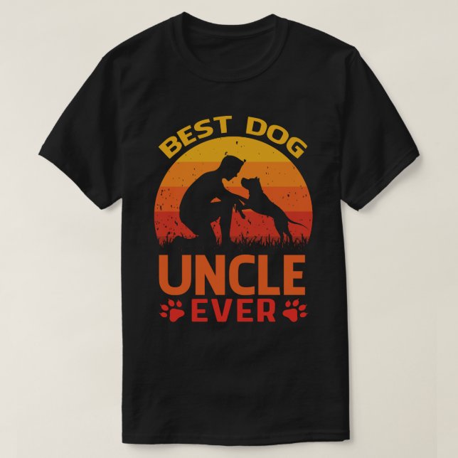 Camiseta Mejor TÍO DE Perro Vintage (Diseño del anverso)