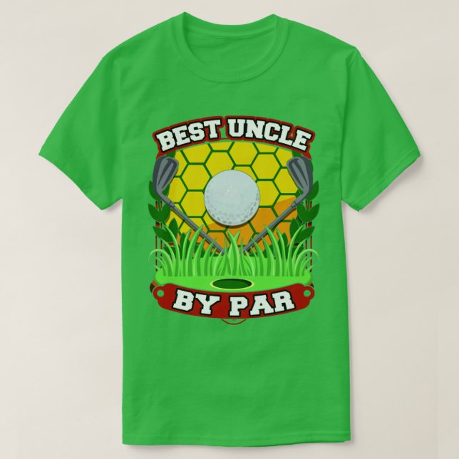 Camiseta Mejor Tío Del Día Del Par Fathers Golf (Diseño del anverso)