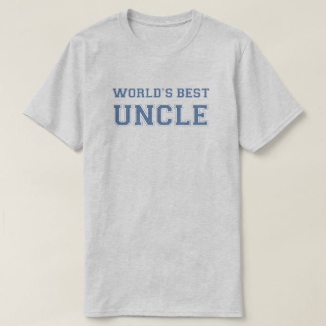 Camiseta Mejor tío del mundo (Diseño del anverso)