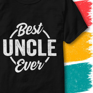 Camiseta Mejor Tío del Mundo Cita Retro Vintage Divertido T