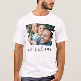 Camiseta Mejor tío Personalizado de texto sobrino foto de s