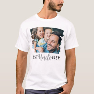 Camiseta Mejor tío Personalizado de texto sobrino foto de s