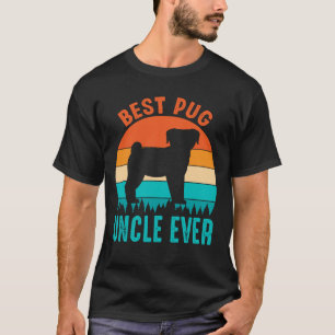 Camiseta Mejor TÍO Pug de la Vintage