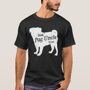 Camiseta Mejor Tío Pug Siempre Orgulloso Vintage Puppy Retr