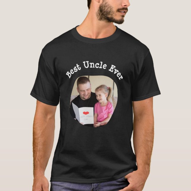 Camiseta Mejor tío que sube tu foto de la familia cuadrada (Anverso)