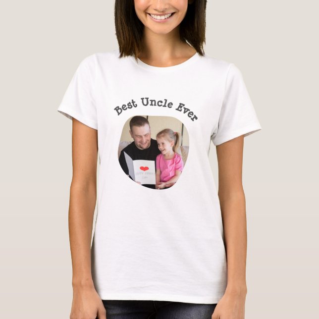 Camiseta Mejor tío que sube tu foto de la familia cuadrada (Anverso)