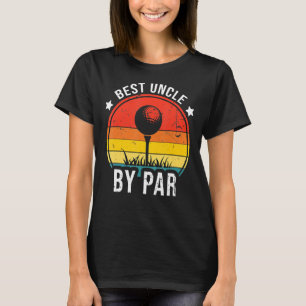 Camiseta Mejor Tío Vintage Por Par Golfing Uncle Retro