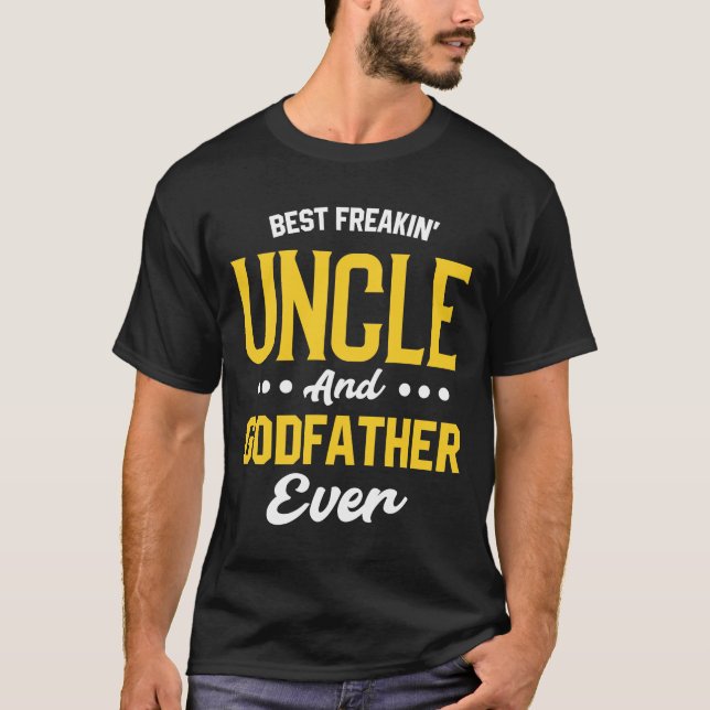 Camiseta Mejor Tío Y Padrino Freakin - Día Del Padre Gi (Anverso)
