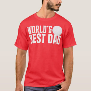 Camiseta Mejor tipografía de papá en mundos simples con bol