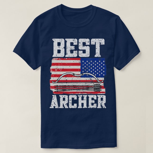 Camiseta Mejor tiro al arco de arco de ArcherArcher (Diseño del anverso)