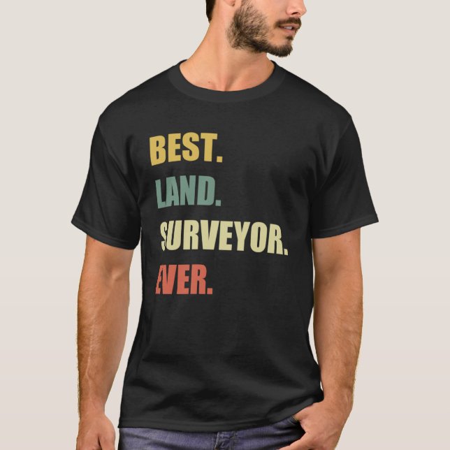Camiseta Mejor Topógrafo de Tierras, nunca cartógrafo de La (Anverso)
