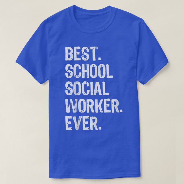 Camiseta Mejor trabajador social de escuela siempre diverti (Diseño del anverso)