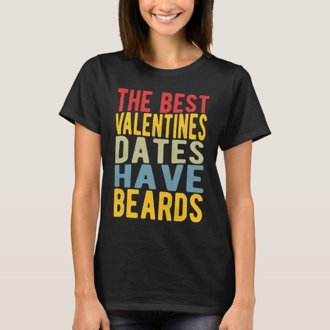 Camiseta Mejor Valentines con barba (Anverso)