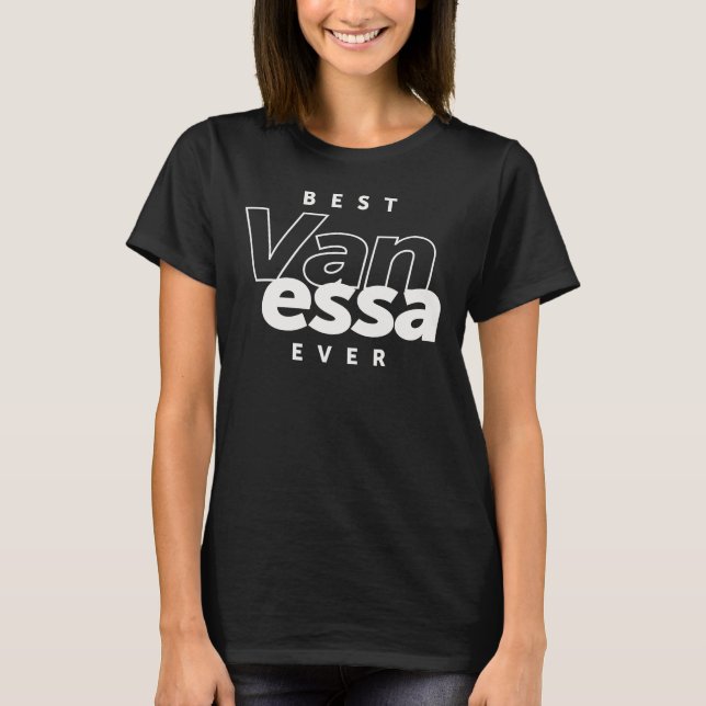 Camiseta Mejor Vanessa Ever - Nombre Vanessa (Anverso)
