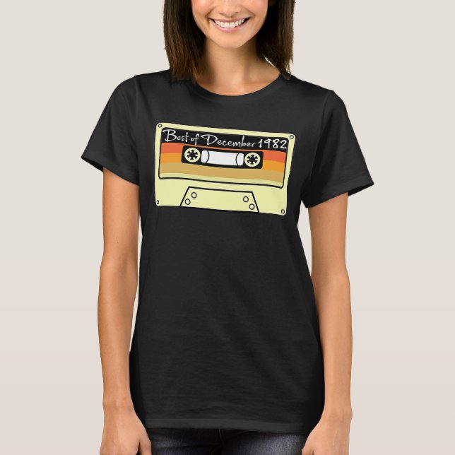 Camiseta Mejor vena de cinta cassette de cumpleaños 1982 (Anverso)
