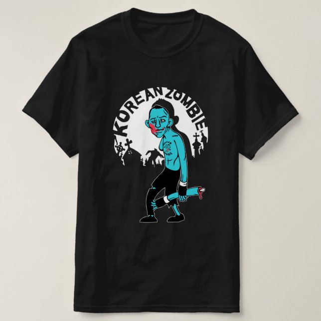 Camiseta Mejor vendedor coreano Merchandise Zombie esencial (Diseño del anverso)