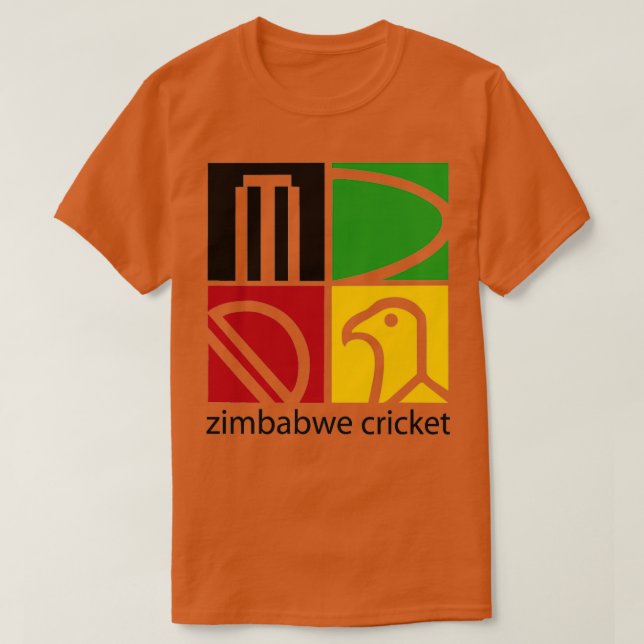 Camiseta MEJOR VENDEDOR Mercancías de críquet de Zimbabue 1 (Diseño del anverso)