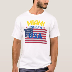 Camiseta Mejor Vendedor Original Miami Holidays Estados Uni