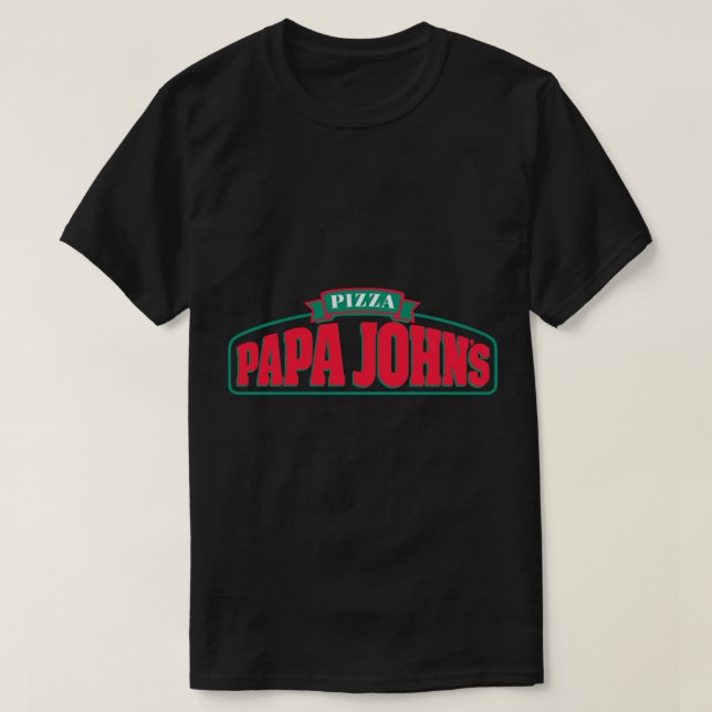 Camiseta Mejor VENDEDOR Papa John's Logo Merchandise Essent (Diseño del anverso)