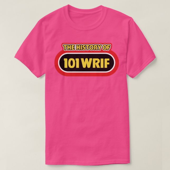Camiseta MEJOR VENDEDOR WRIF 101 Radio (Diseño del anverso)