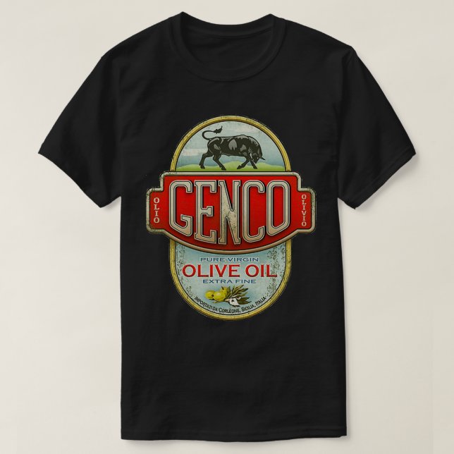 Camiseta MEJOR VENTA de la Compañía Aceite de Oliva Genco (Diseño del anverso)
