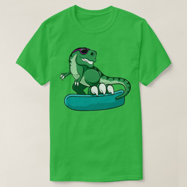 Camiseta MEJOR VENTA Dino Skateboarding (Diseño del anverso)