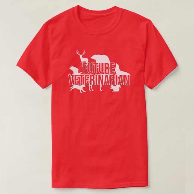 Camiseta Mejor veterinario veterinario futuro (Diseño del anverso)