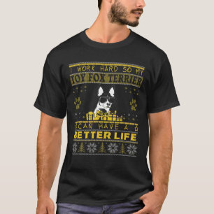 Camiseta Mejor Vida Con Toy Fox Terrier Gracioso Cristo Feo
