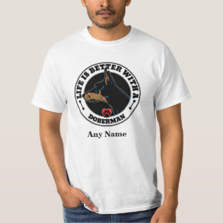 Camiseta Mejor Vida Personalizada Doberman