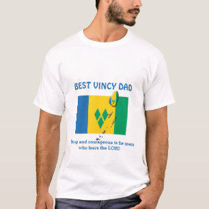 Camiseta MEJOR VINCY DAD Fuerte valiente Personalizado