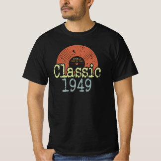 Camiseta Mejor Vinil Clásico De 1949, Nacido En 1949