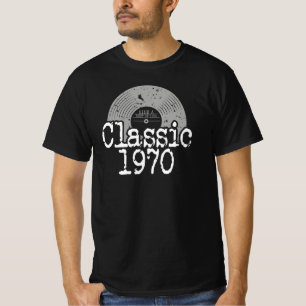 Camiseta Mejor Vinil Clásico De 1970, Nacido En 1970