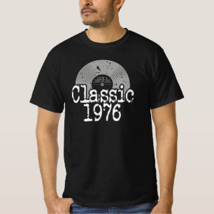 Camiseta Mejor Vinil Clásico De 1976, Nacido En 1976