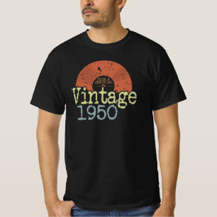 Camiseta Mejor Vinilo Vintage De 1950 Nacido En 1950
