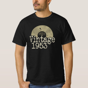 Camiseta Mejor Vinilo Vintage De 1953 Nacido En 1953