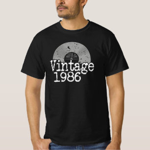 Camiseta Mejor Vinilo Vintage De 1986 Nacido En 1986