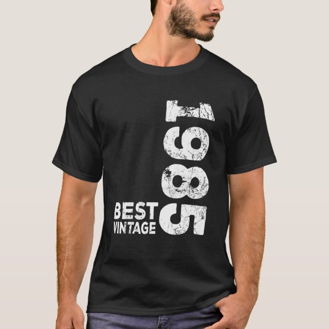 Camiseta Mejor Vintage Cumpleaños de 1985 (Anverso)