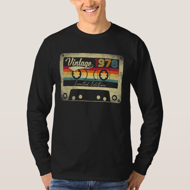 Camiseta Mejor Vintage De 1978 44º Cumpleaños (Anverso)