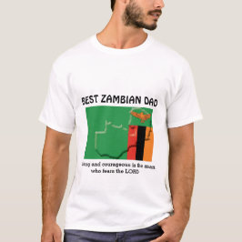 Camiseta MEJOR ZAMBIANA DAD Fuerte valiente Personalizado