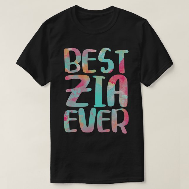 Camiseta Mejor Zia Ever (Diseño del anverso)