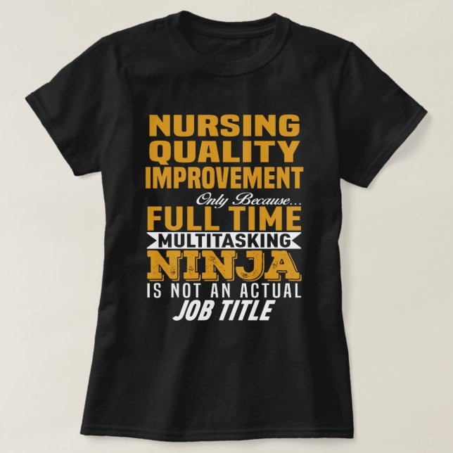Camiseta Mejora de la calidad de la enfermería (Diseño del anverso)