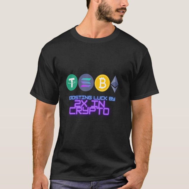 Camiseta Mejora de la Suerte Cripto, Comerciantes de Cadena (Anverso)
