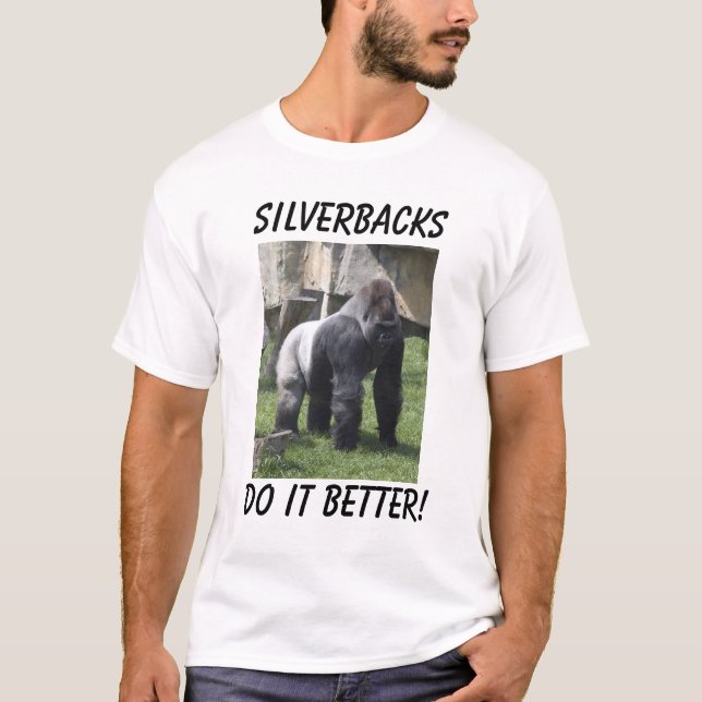 Camiseta ¡mejora! , Silverbacks (Anverso)
