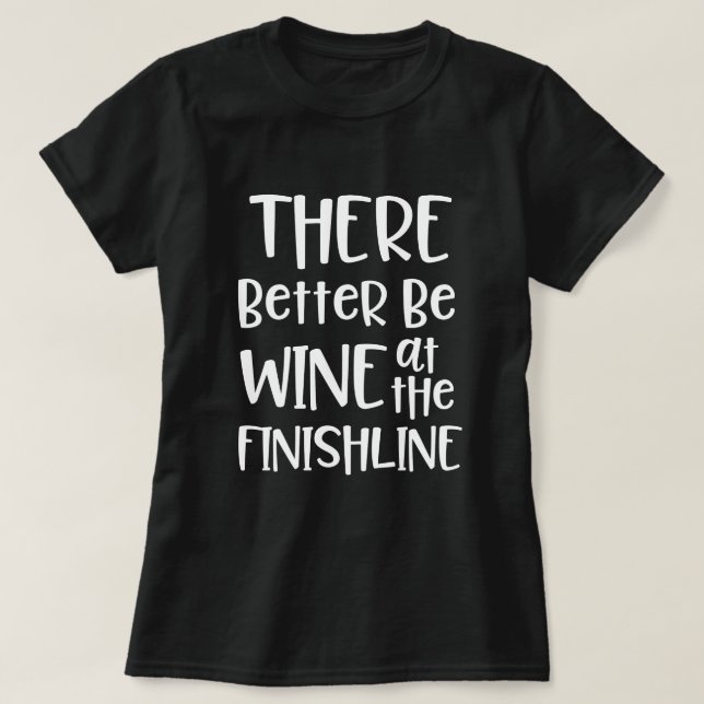Camiseta Mejoran esté vino en el maratón de la meta (Diseño del anverso)