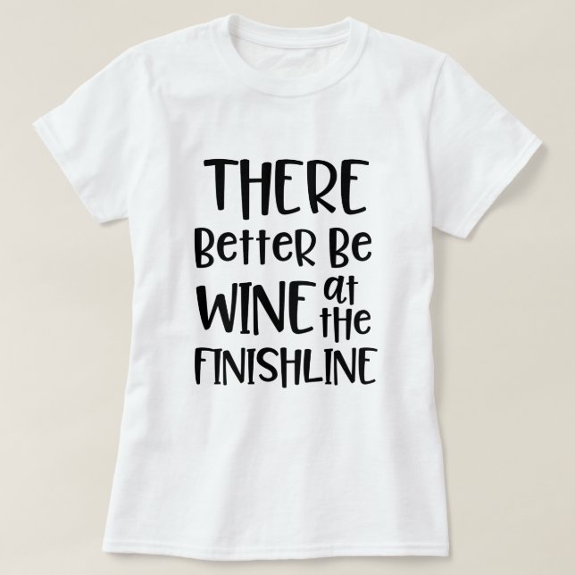 Camiseta Mejoran esté vino en el maratón de la meta (Diseño del anverso)