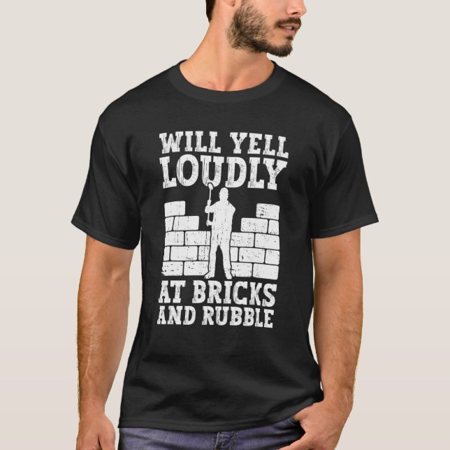 Camiseta Mejoras En El Hogar Y Demolición En La Casa (Anverso)