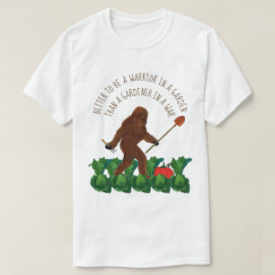 Camiseta Mejore para ser un guerrero en un jardín