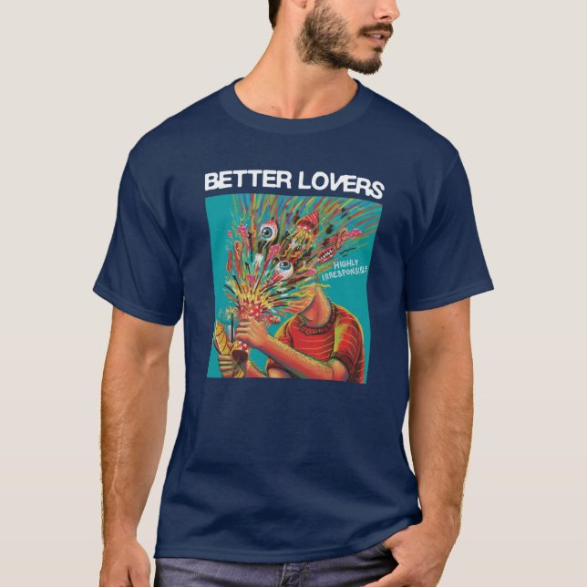 Camiseta Mejores Amantes Arte de Álbum Altamente Irresponsa (Anverso)