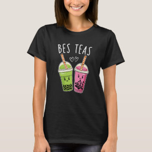 Camiseta Mejores Amigas de Bes Teas Té Burbuja Boba Lindo M